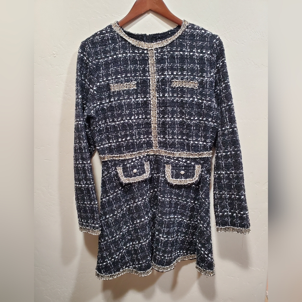 Elegant Shein tweed dress - Picture 2 of 8